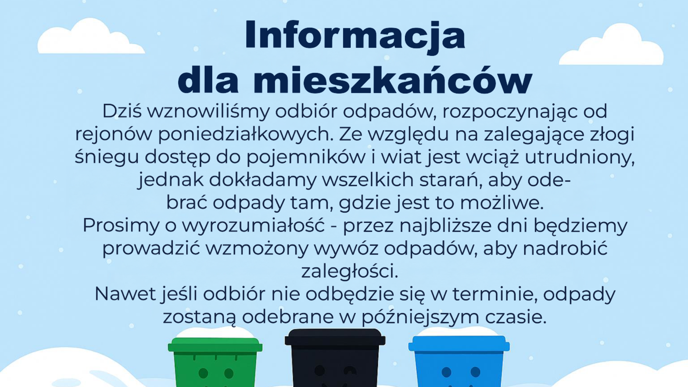 Wznowienie odbioru odpadów